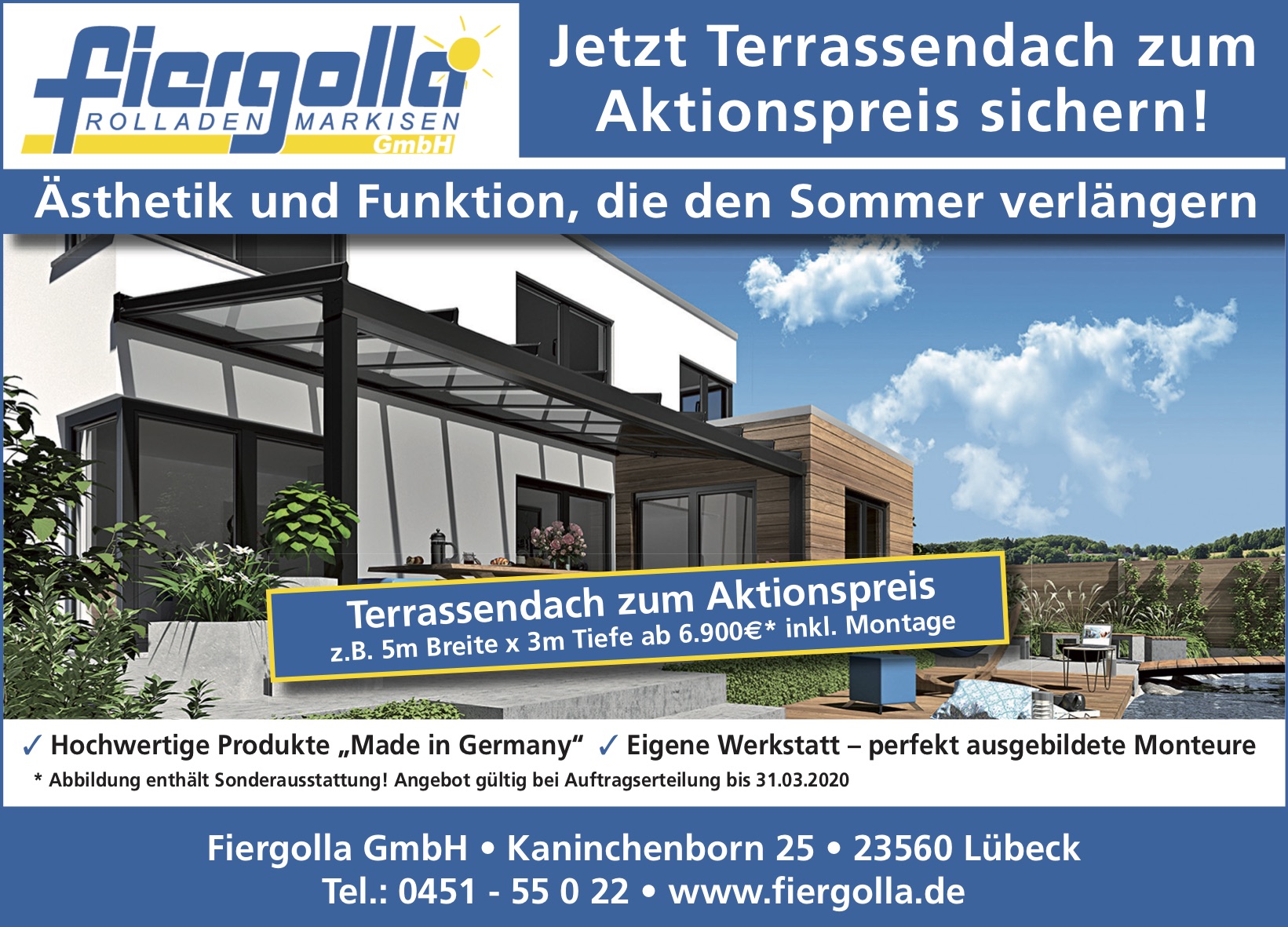 Aktion Terrassendach 01.03.2020